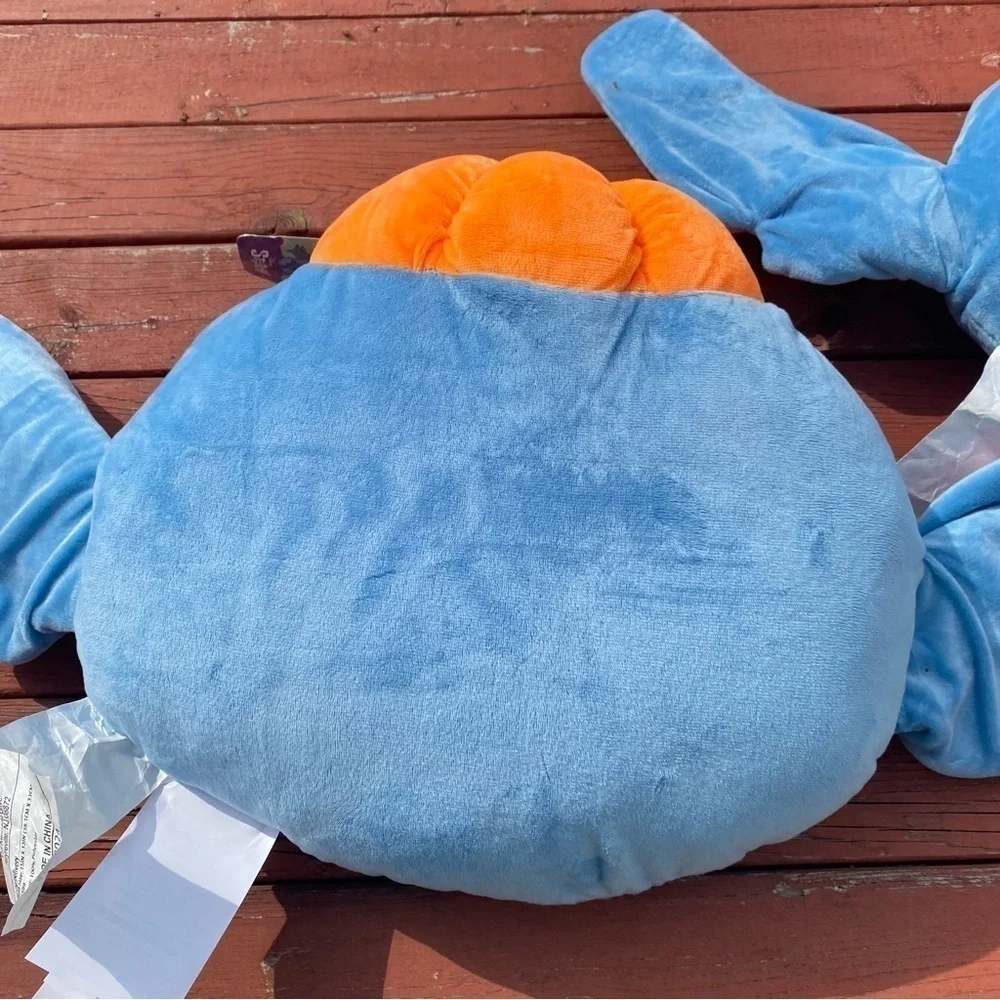 Disney Stitch Face Pillow Halloween Bundle Lot Pair NEW Pumpkin Hat Blue Throw